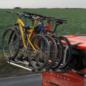 Nosilec za kolesa za zadnja vrata prtljažnika Za 4 kolesa, zložljiv